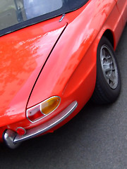 Image showing Small red convertible