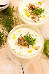 Image showing Tarator - traditional bulgarian cold summer soup