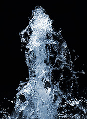 Image showing waterfall on black