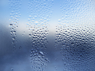 Image showing Water drops on glass 