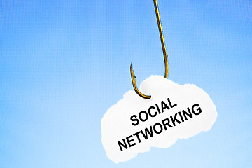 Image showing Hooked on social networking 