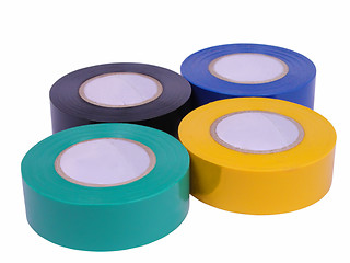 Image showing Adhesive tape rolls-clipping path