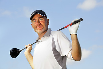 Image showing mature golf player 