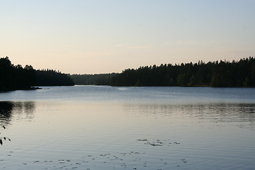 Image showing view over a lake