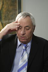 Image showing businessman tired