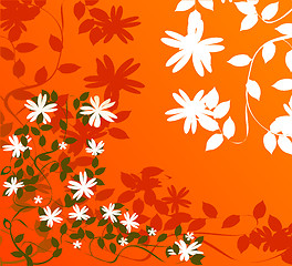 Image showing Floral wallpaper