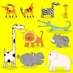 Image showing African wild animals