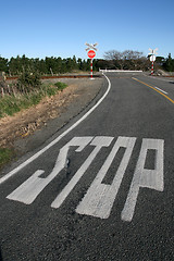 Image showing rail crossing