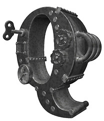 Image showing steampunk letter q
