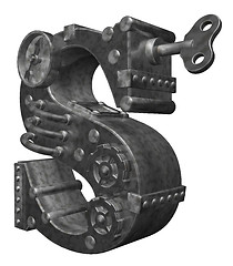 Image showing steampunk letter s