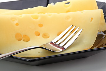 Image showing The cutted cheese 