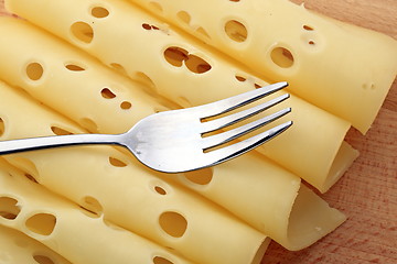 Image showing The cutted cheese 