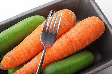 Image showing The vegetarian lunch