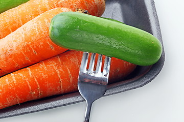 Image showing The vegetarian lunch