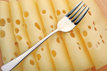 Image showing The cutted cheese 