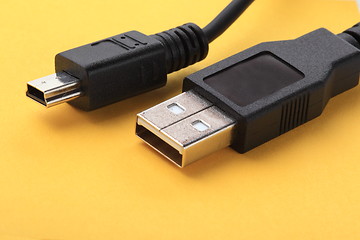 Image showing USB cable isolated on the white background