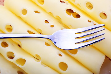 Image showing The cutted cheese 