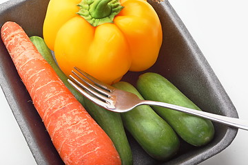 Image showing The vegetarian lunch