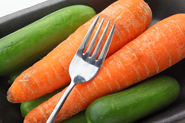 Image showing The vegetarian lunch