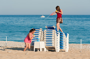 Image showing Beach fun