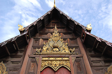 Image showing Wooden temple