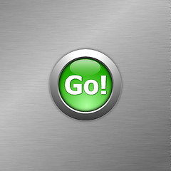 Image showing green go button