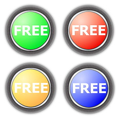 Image showing free button collection