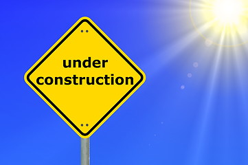 Image showing construction sign