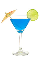 Image showing cocktail with blue Curacao