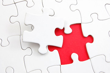 Image showing blank puzzle with missing piece