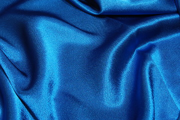 Image showing blue satin background