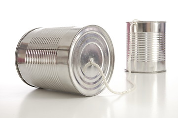 Image showing tin can phone