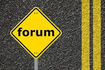 Image showing internet forum concept