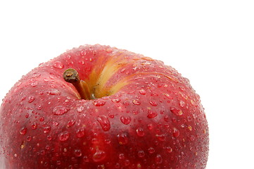 Image showing fresh red apple isolated on white background