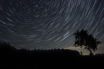 Image showing star trails