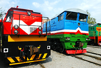 Image showing Railway locomotives