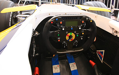 Image showing Steering of competition car