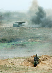 Image showing Military training exercise