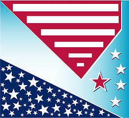 Image showing US american flag themed card or background