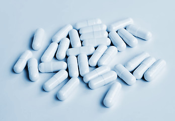 Image showing Blue toned capsules