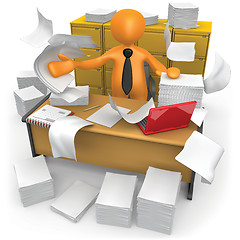 Image showing Messy Office