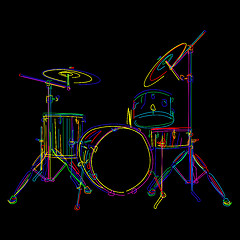 Image showing Drums