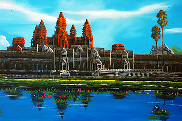 Image showing Angkor Thom at Siem Reap, Cambodia