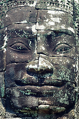 Image showing Giant buddha statue at Angkor, Cambodia