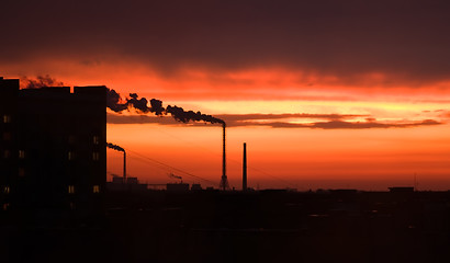 Image showing sunset sky