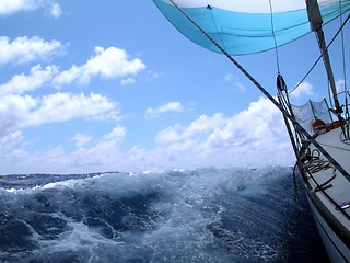 Image showing sailing in the Atlantic