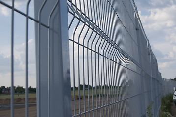 Image showing Wrought iron fence