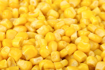 Image showing Food background: prepared corn grains