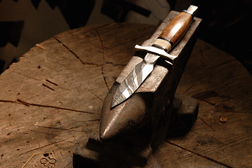 Image showing Damascus knife