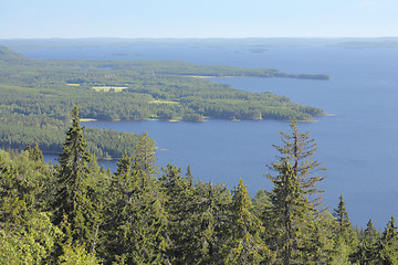 Image showing Finland - the land of thousand lakes.